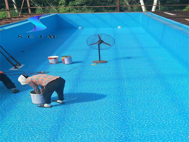 黑龍江游泳池防水膠膜案例